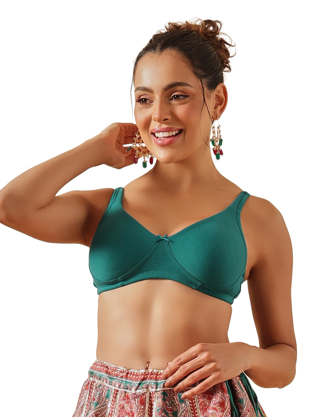 clovia Women's Cotton Non Padded Wire Free Full Coverage Bra-picture-16