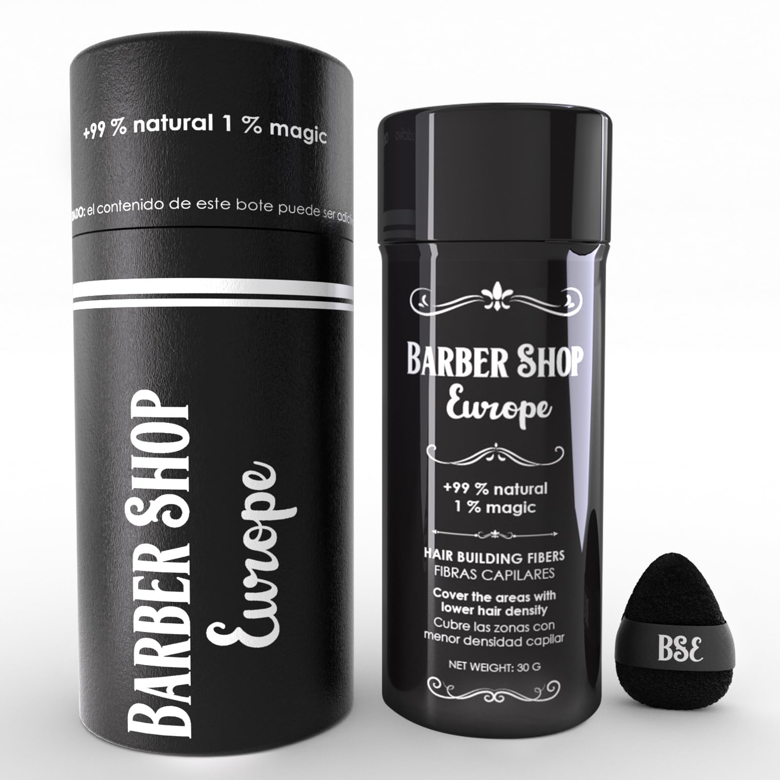 Fibras Capilares | Hair Fibers - Fibra Capilar Hombre y Mujer - Maquillaje Capilar de Microfibras Capilares para Disimular Calvicie - Voluminizador Cabello en Polvos Pelo Hombre