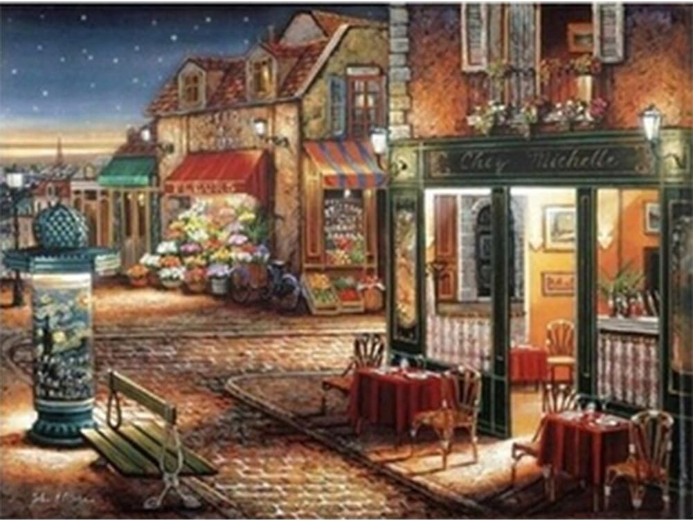 Rosy Silent Nite,Diamond Painting Cross Stitch Kits