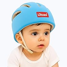 LILTOES Baby Head Protector for Safety of Kids 6M to 60 M- Baby Safety Helmet with Proper Air Ventilation & Corner Guard Protection (Blue)