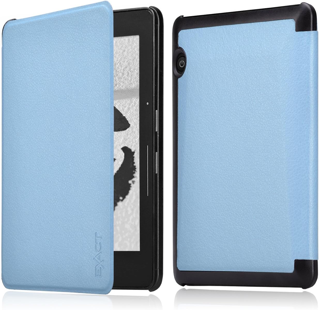 Kindle Voyage Case - Exact Kindle Voyage [Slender Series] Ultra Slim Lightweight Smart-Shell Stand Case for Kindle Voyage (2014) Light Blue