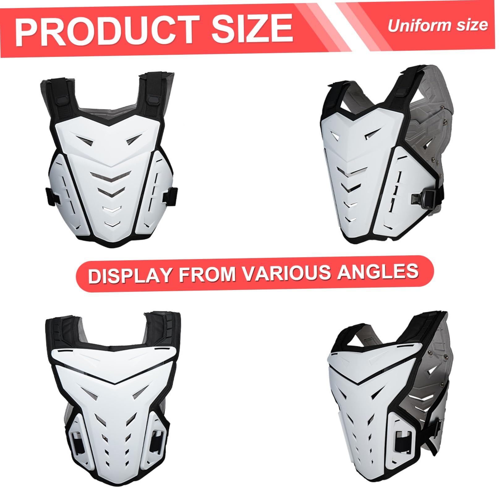 Chalecos de Motocicleta para Hombres, Armadura de Motocicletas, Chalecos Transpirables y livianos para Hombres, Equipo de Bicicleta de Tierra de protección multidireccional para Ciclismo, equitación