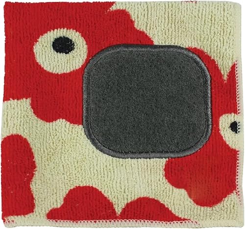 MÜkitchen - Paño de cocina de microfibra con limpiador integrado, duradero y súper absorbente para limpiar, secar y comprar, (amapola roja)