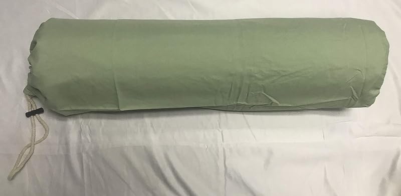 Capa de microfibra Therapist's Choice para almofada rolo, com fechamento por cordão, Sage — 15,24 cm x 68,58 cm, 1 unidade