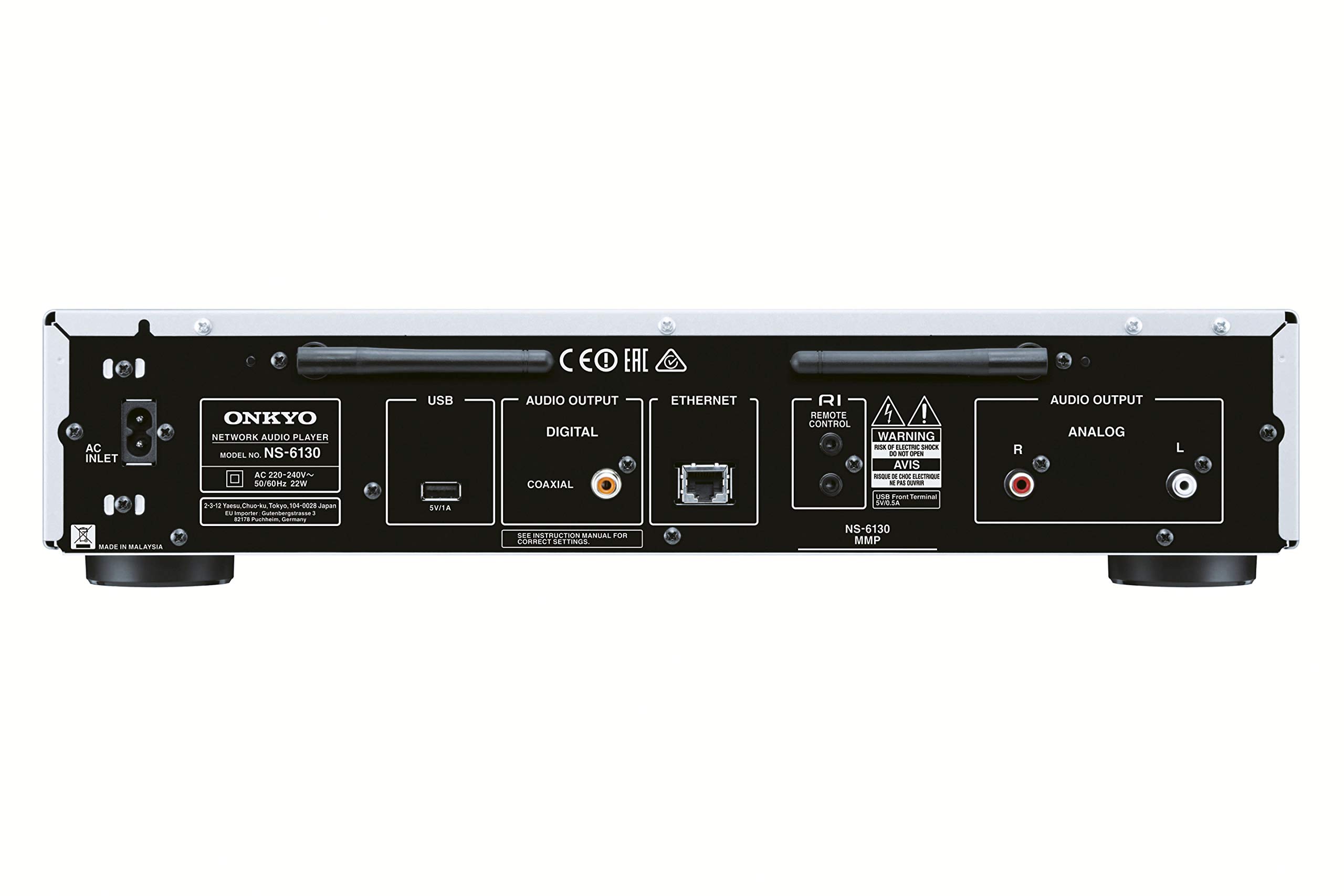 Onkyo NS-6130-B Network Audio Player - Black : Amazon.co.uk
