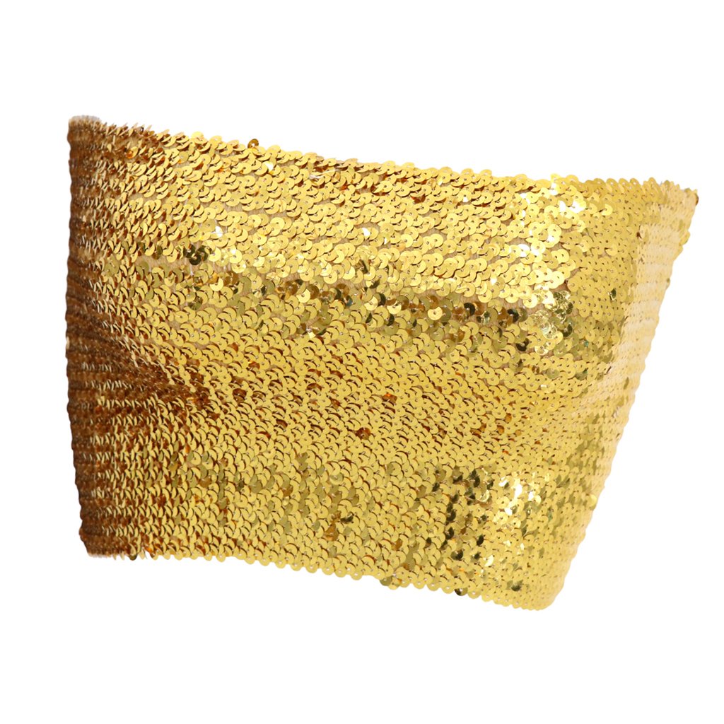 Women Sequin Off Shoulder Tube Top Blouse Stretchy Chest Wrap Party Vest Gold|Clothing, Shoes & Accessories|Dancewear|Adult Dancewear|Belly Dancing-image-3