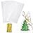Yotelab Cellophane Treat Bags, 4x9 Inches Clear Cellophane Bags With Twist Ties,100 Pcs