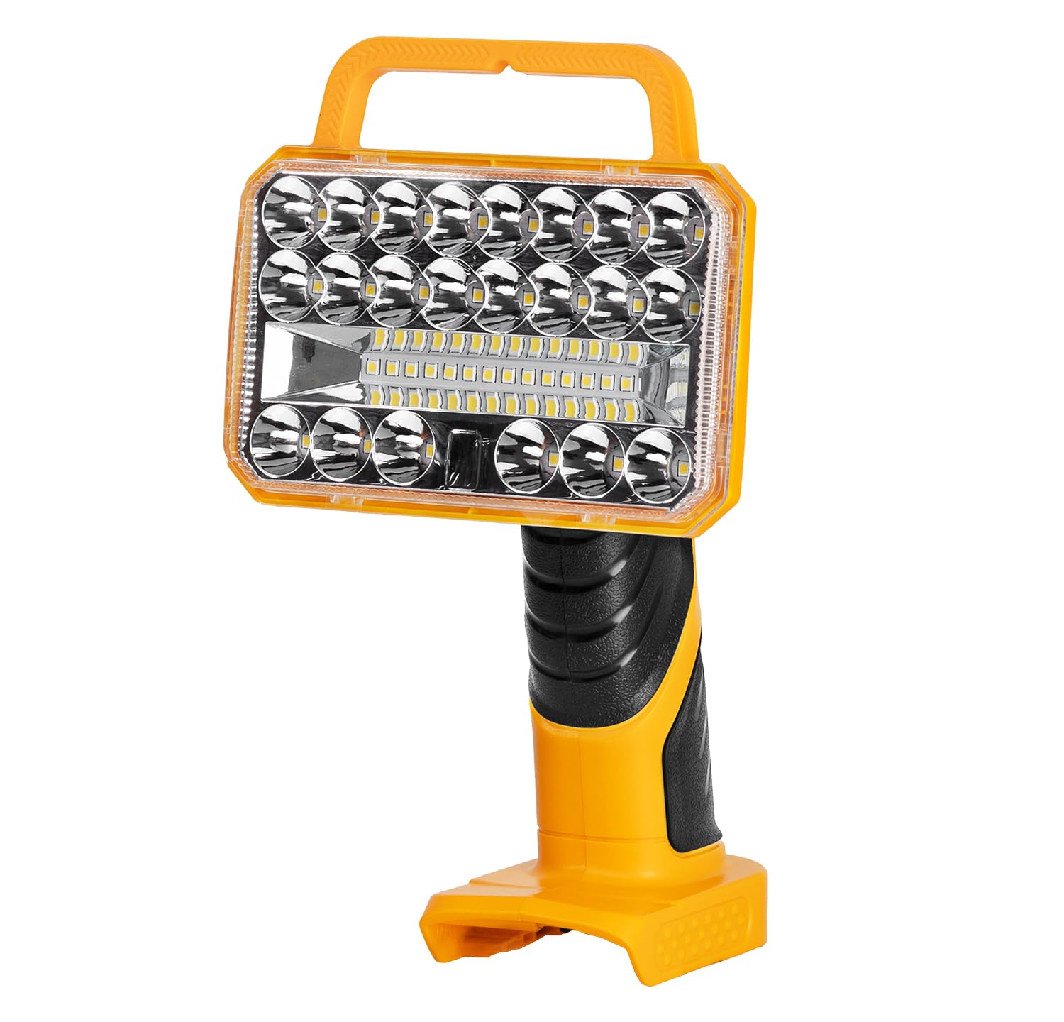 Cordless LED Work Light for Dewalt 20V Max Li-Ion Battery, 2000LM Job Site Light Spotlight with 3 Brightness Modes, Flashlight with 90° Adjustable