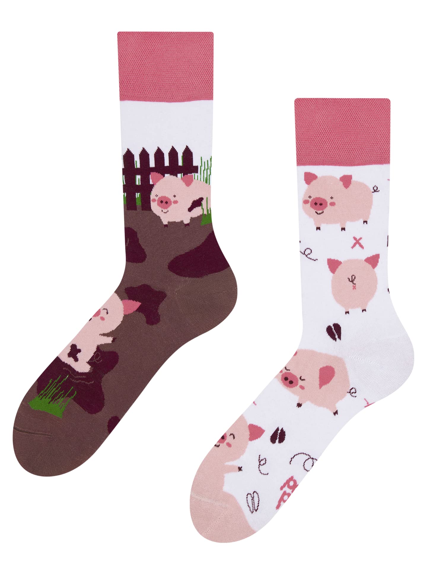 Dedoles Socken Unisex Damen Herren & Kinder Baumwolle viele lustige Designs Fussball Fahrrad Pferde Pflanzen Feuerwehr Geschenk links rechts verschieden