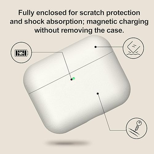 Miniatura 21 de Leather AirPods Pro 3 Case Handcrafted Vintage Genuine Leather AirPods Pro 3 Protective Cover All-Around Shockproof Protection AirPods Pro 3 Pro