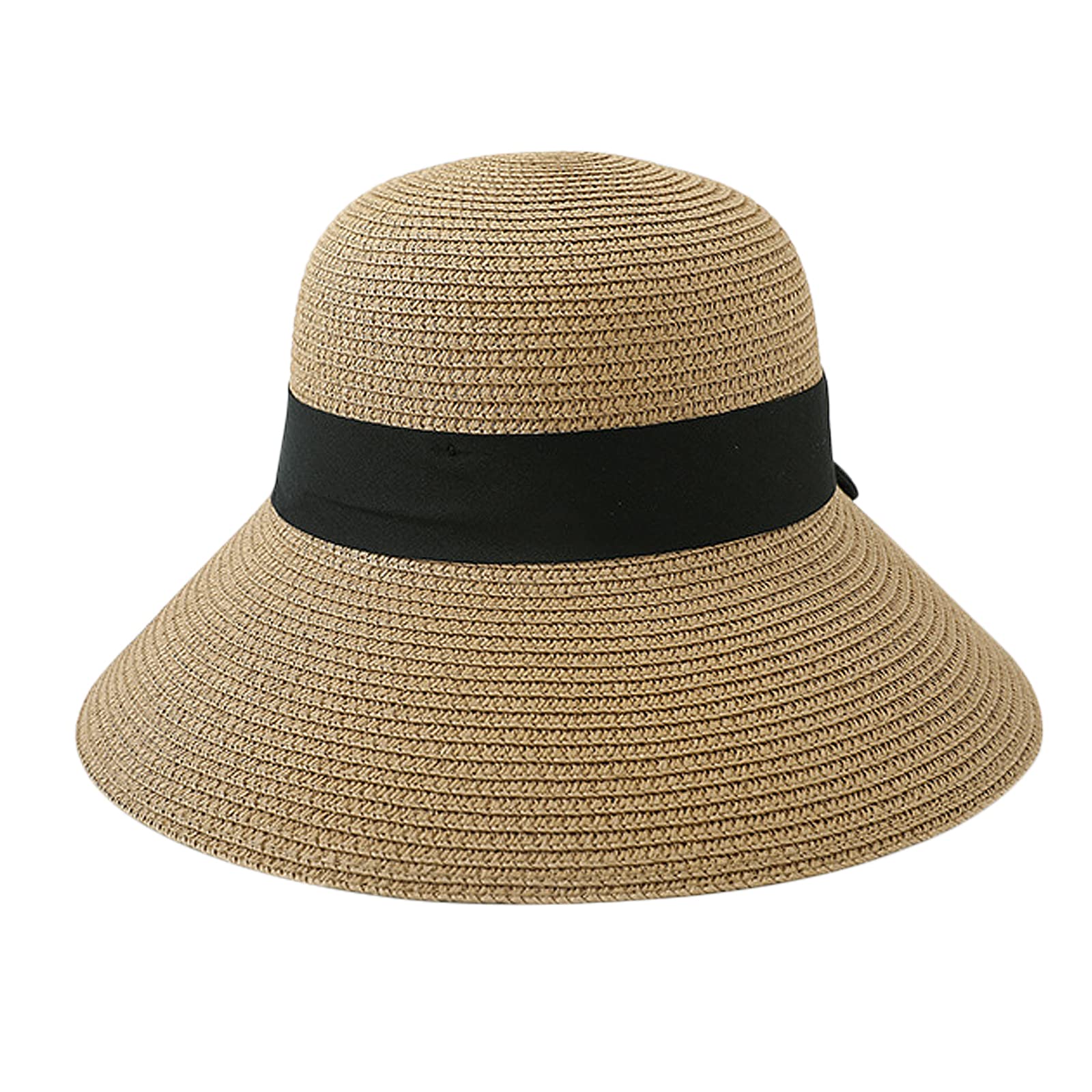 Casquette Visière Femme en Paille Chapeau de Paille pour Femme Visière en Paille Femme Casquette Eté Respirant Anti UV Casquette Visière Plage Voyage Sport en Plein Air