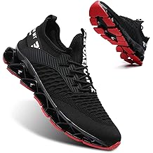 Men's Fashion Sneakers Breathable Mesh Running Shoes Blade Non Slip Soft Sole Casual Athletic Walking Shoes