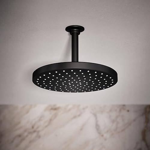 Miniatura 15 de Kohler 76465-Y-BN Awaken Cabezal de lluvia de una sola función, 2.5 gpm, níquel cepillado vibrante Vibrant Brushed Nickel,Negro mate,Bronce frotado