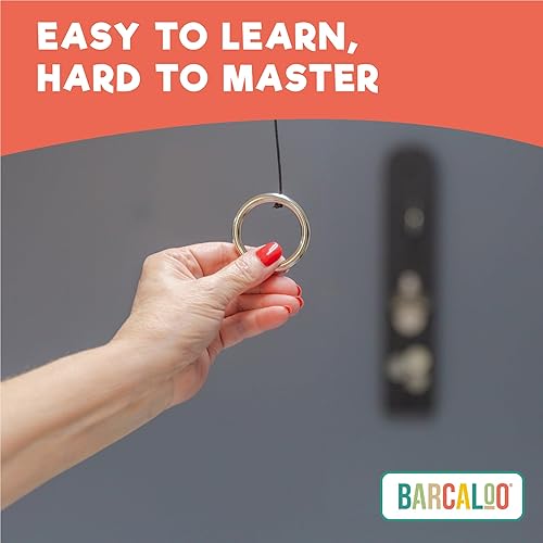 Miniatura 3 de Barcaloo Juego de gancho y anillo con abridor de botellas y captura magnética de tapa de botellas, juego de lanzamiento de anillos para adultos para