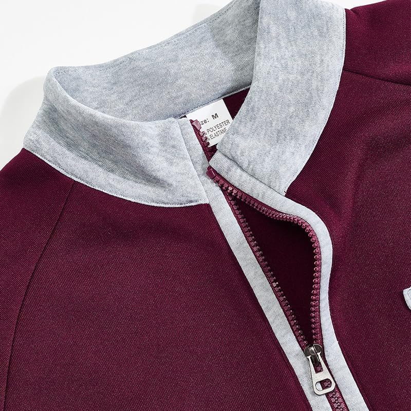 Men's Quarter Zip Pullover - Stand Collar Sweatshirt with Pockets Casual Wear for Vacation Daily Use - Image 2
