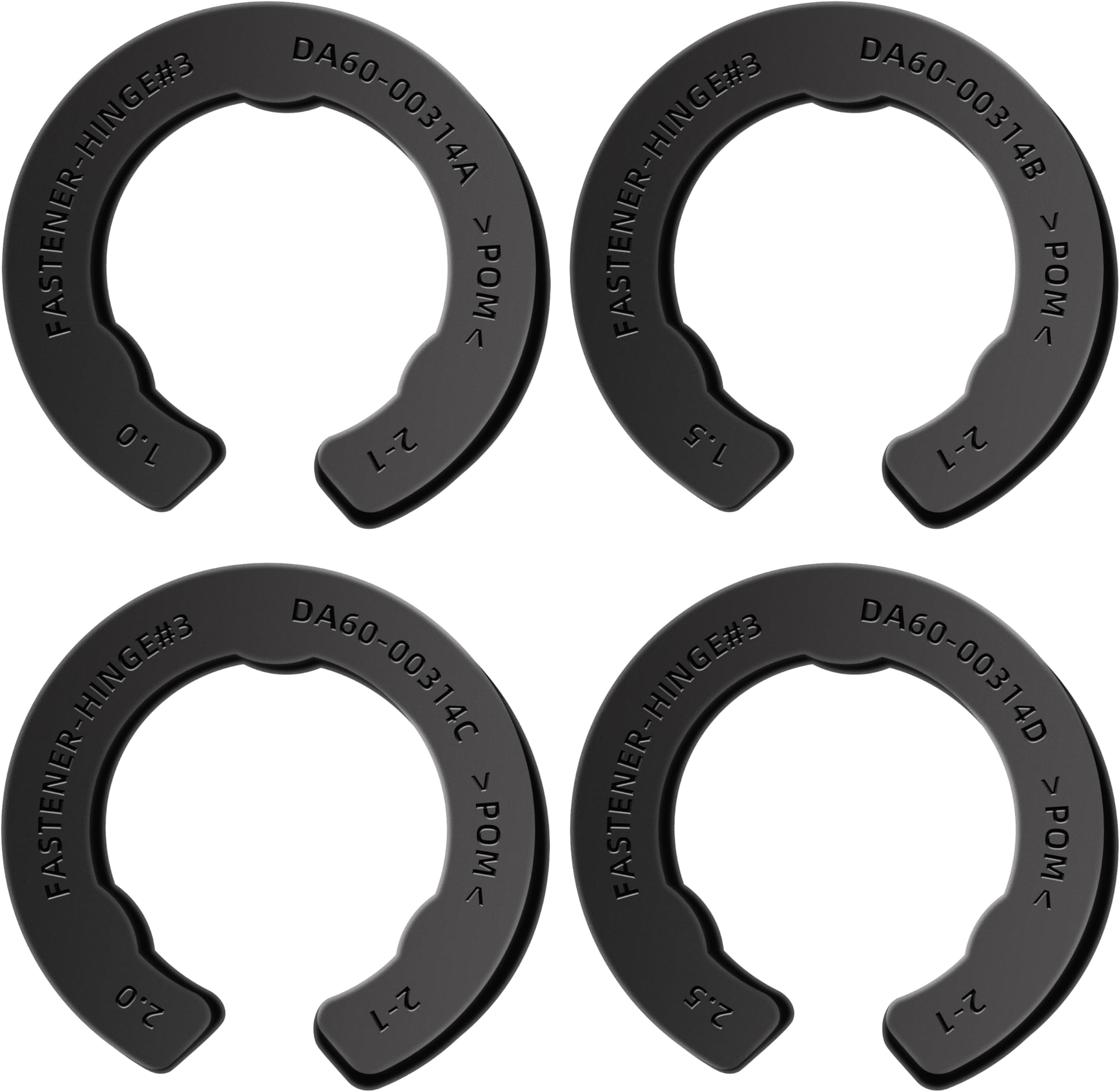 DA99-04158A Refrigerator Snap Rings Height Adjustment Door Hinge Shim Compatible with Samsung DA60-00314A, DA60-00314B, DA60-00314C, DA60-00314D, 3282540, PS6448337 AP5668209