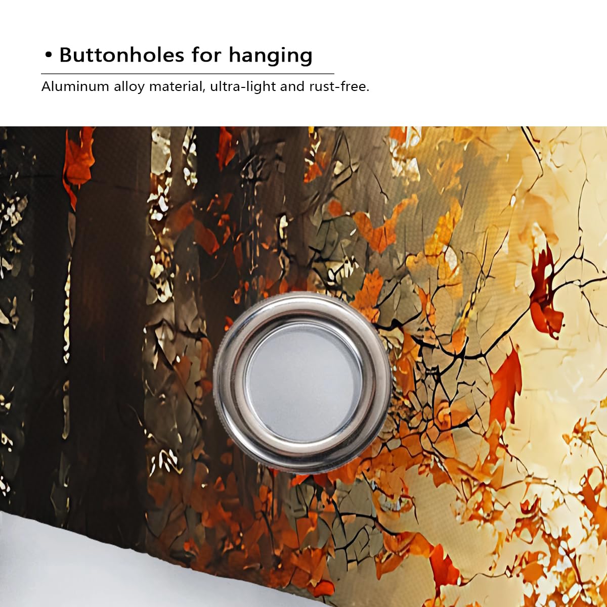 Herbstwaldpfad Duschvorhang Goldene Blätter fallender Badevorhang wasserdichte Polyester-Badewannenvorhänge zur Badezimmerdekoration 180 x 200 cm