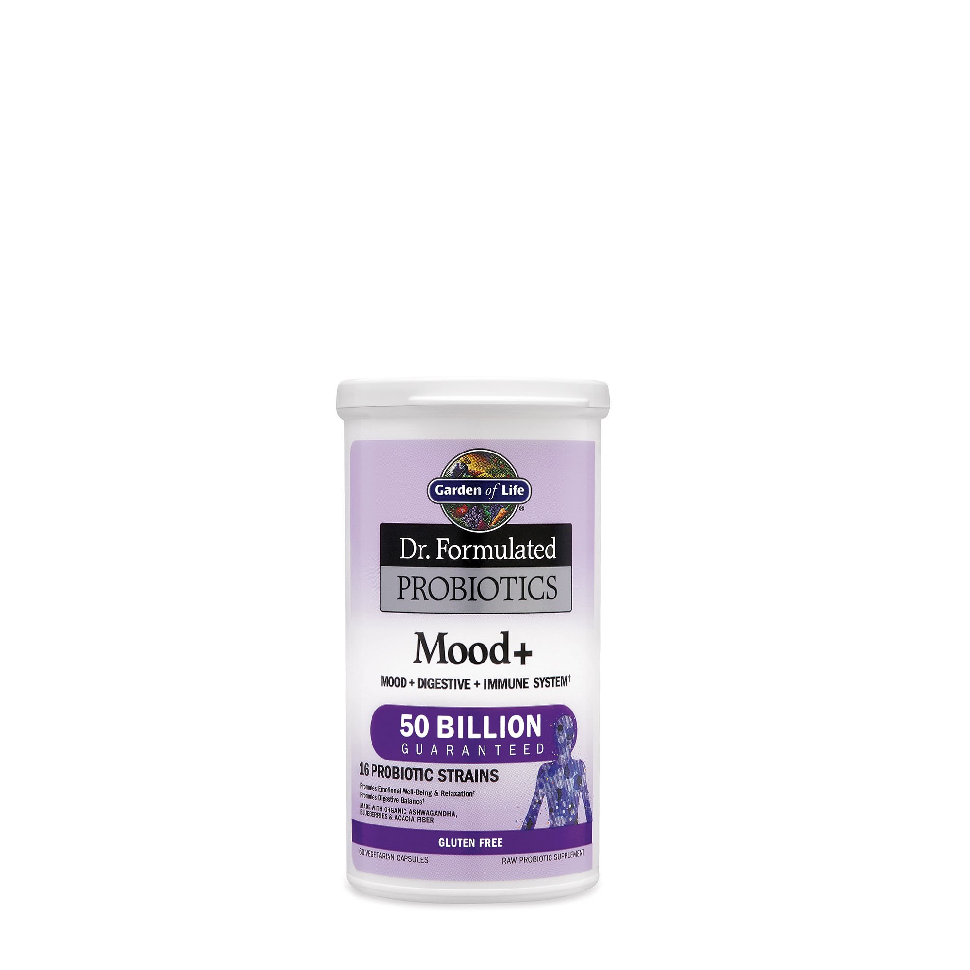 Dr. Formuliert Probiotika, Mood +, 60 Veggie Caps - Garten des Lebens