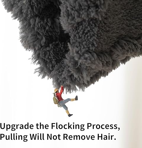 Miniatura 3 de Funda cálida de felpa jacquard geométrica para sofá, funda suave y divertida para sofá, funda antideslizante para sofá seccional, protector de