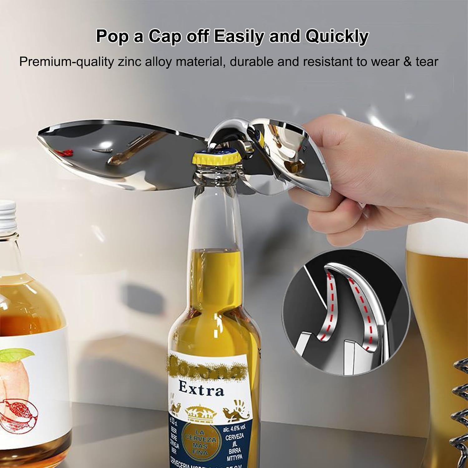 Bottle Opener Creative Sculptural Bar Accessory Functional Flying Balancing Bird Soda Can Beer and Wine Opener image 4