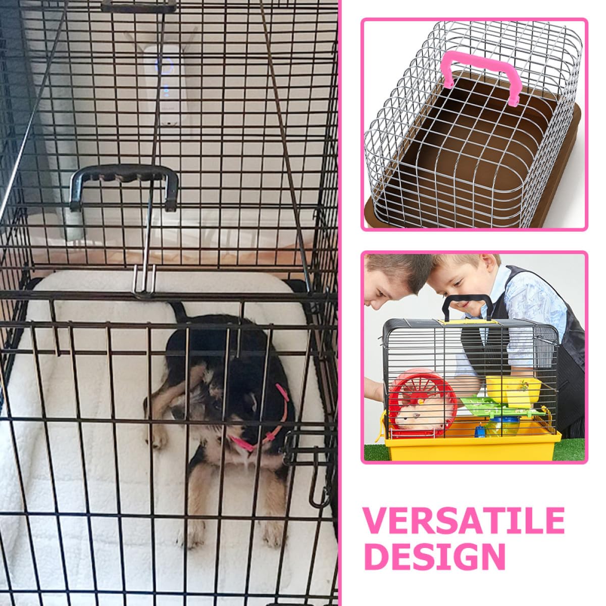 Asa para Jaula de Transporte de Mascotas de Plástico, Paquete de 20 Piezas, Segura y Conveniente para Jaulas de Pájaros y Pequeños Animales