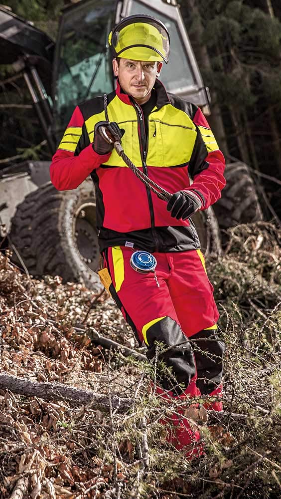 KÜBLER Workwear | KÜBLER Forest Schnittschutzhose PSA 3 | Oliv/warngelb | Größe 82
