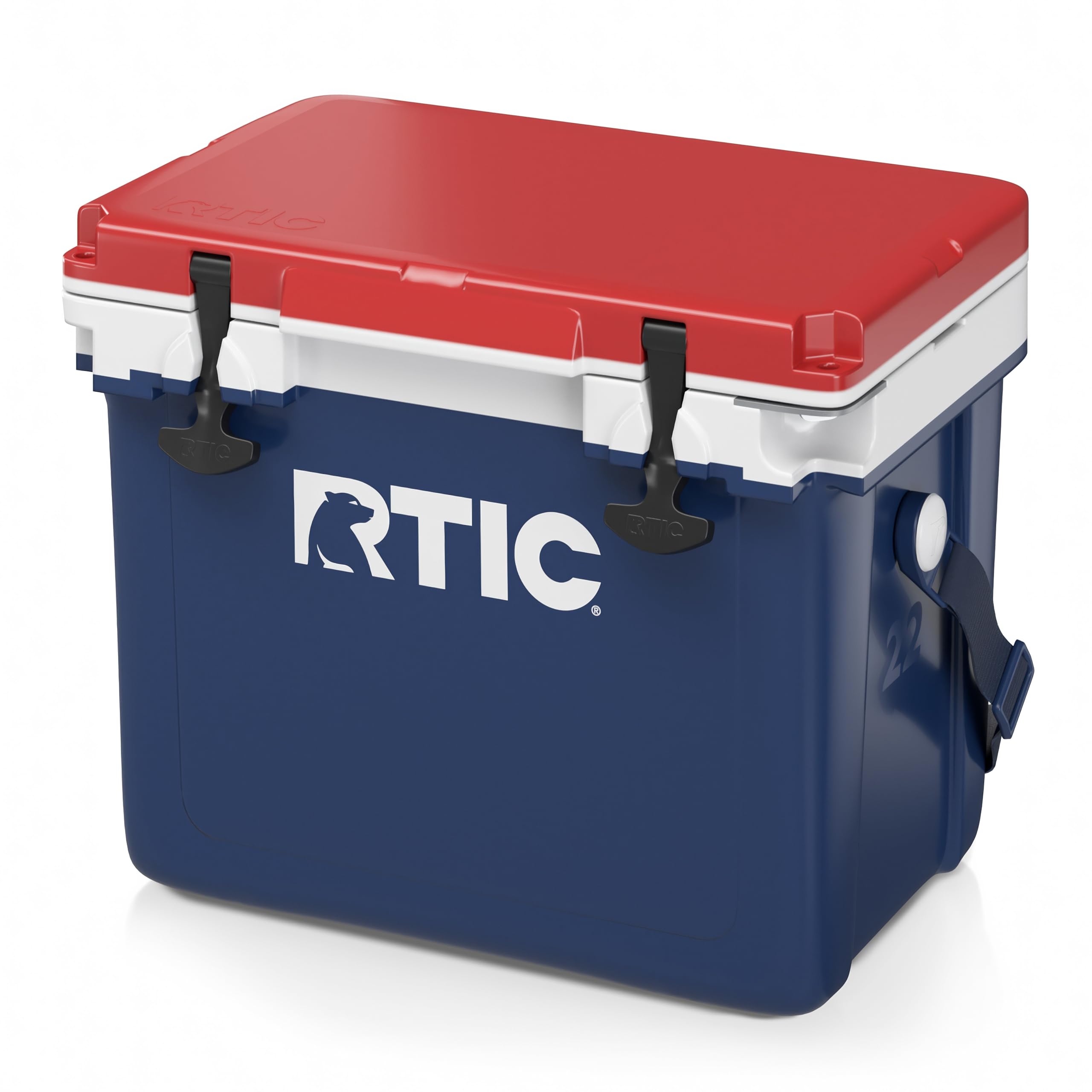 RTIC Ultra-Light 22 Quart Hard Cooler Insulated Portable Ice Chest Box for Drink, Beverage, Beach, Camping, Picnic, Fishing, Boat, Barbecue, 30%