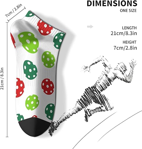 Miniatura 4 de devor Calcetines tobilleros casuales para hombre, calcetines con forro de calcetines humorísticos, calcetines de PICKLEBALL, Blanco