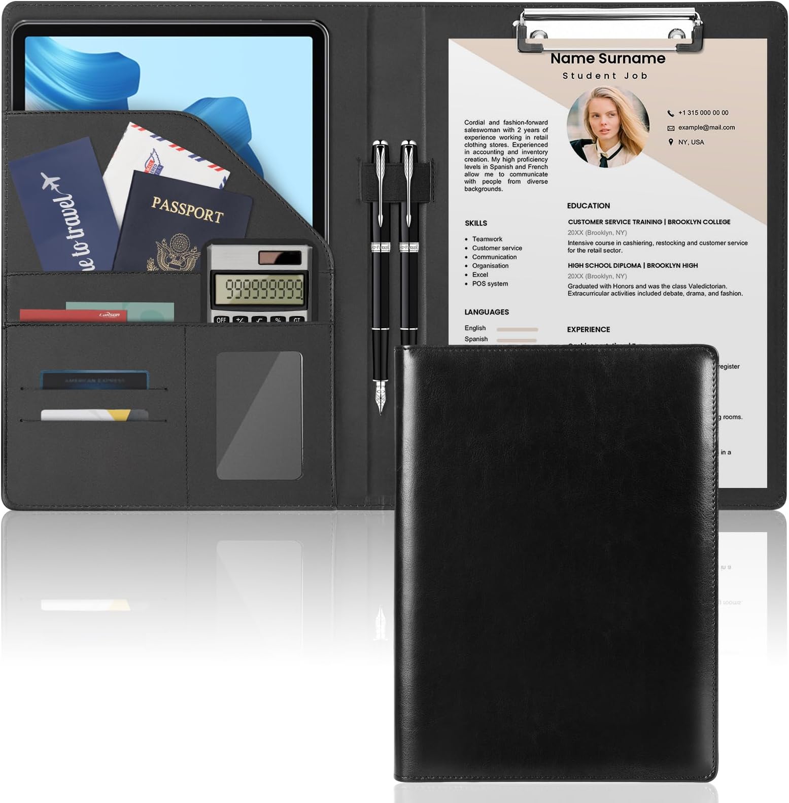 EUPLONG Padfolio Clipboard Folder Portfolio - 71ifhcQbZgL. AC