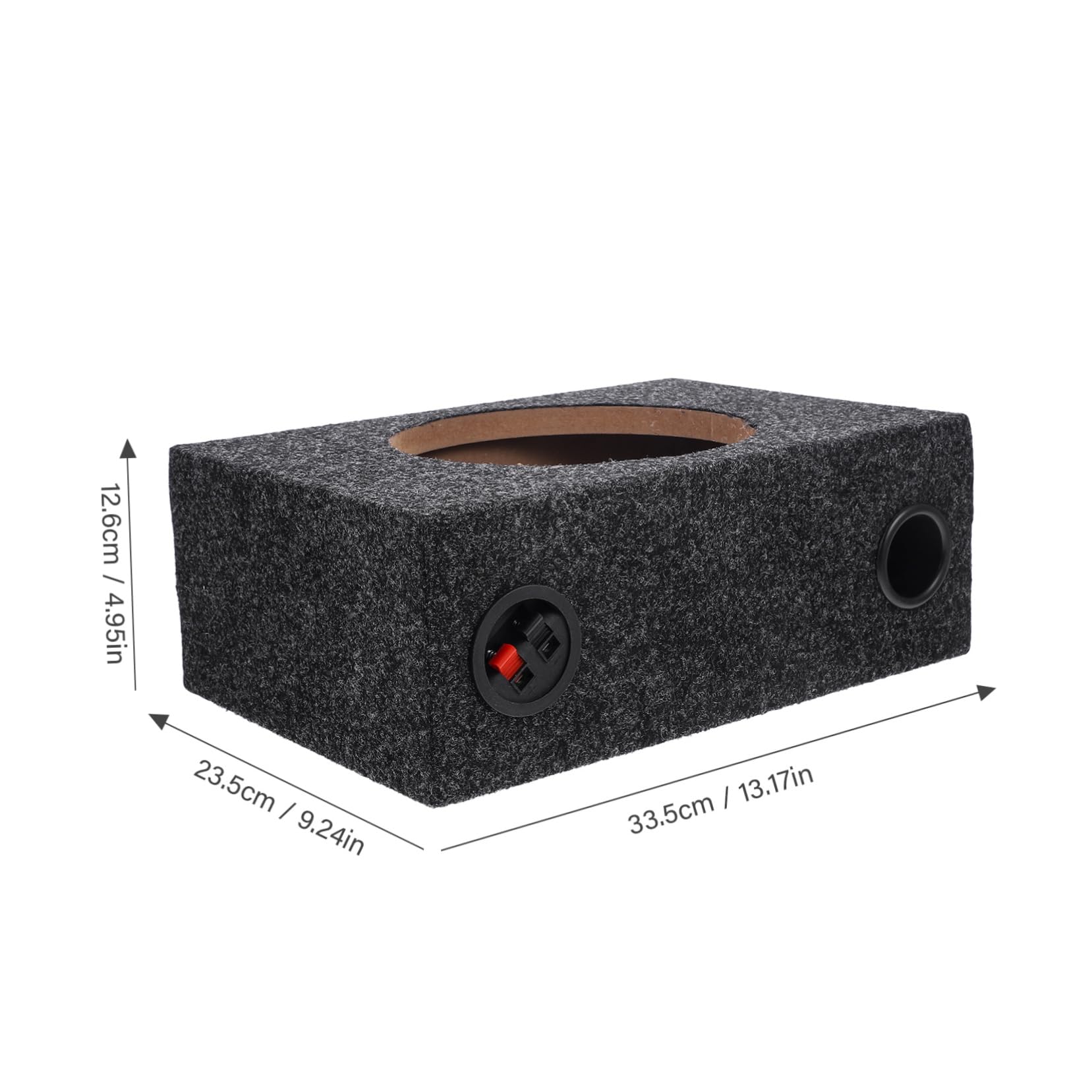 Boîtier Audio pour Voiture 8 Pouces, Caisson Scellé en Matériau Bois Foncé