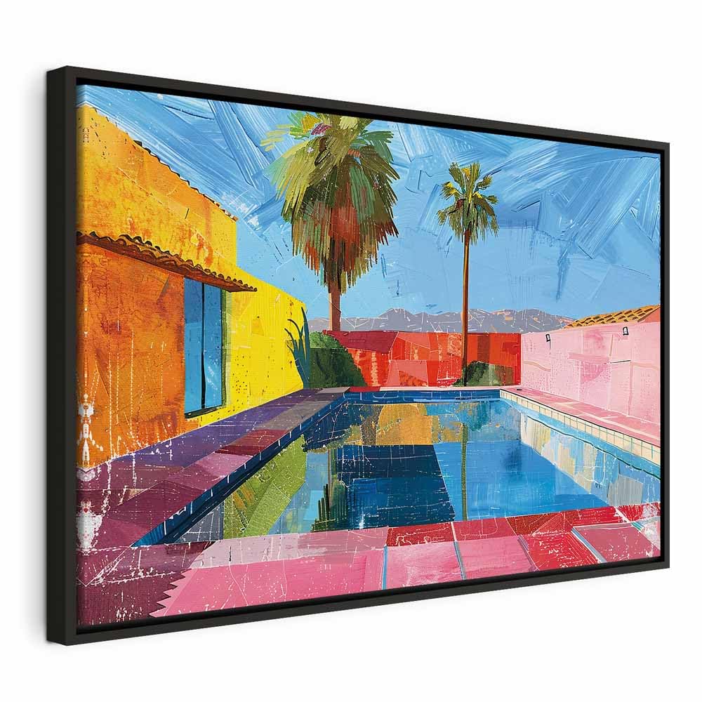 murando - Grand Tableau avec Cadre Décoration Murale Salon, Été, 120x80 cm