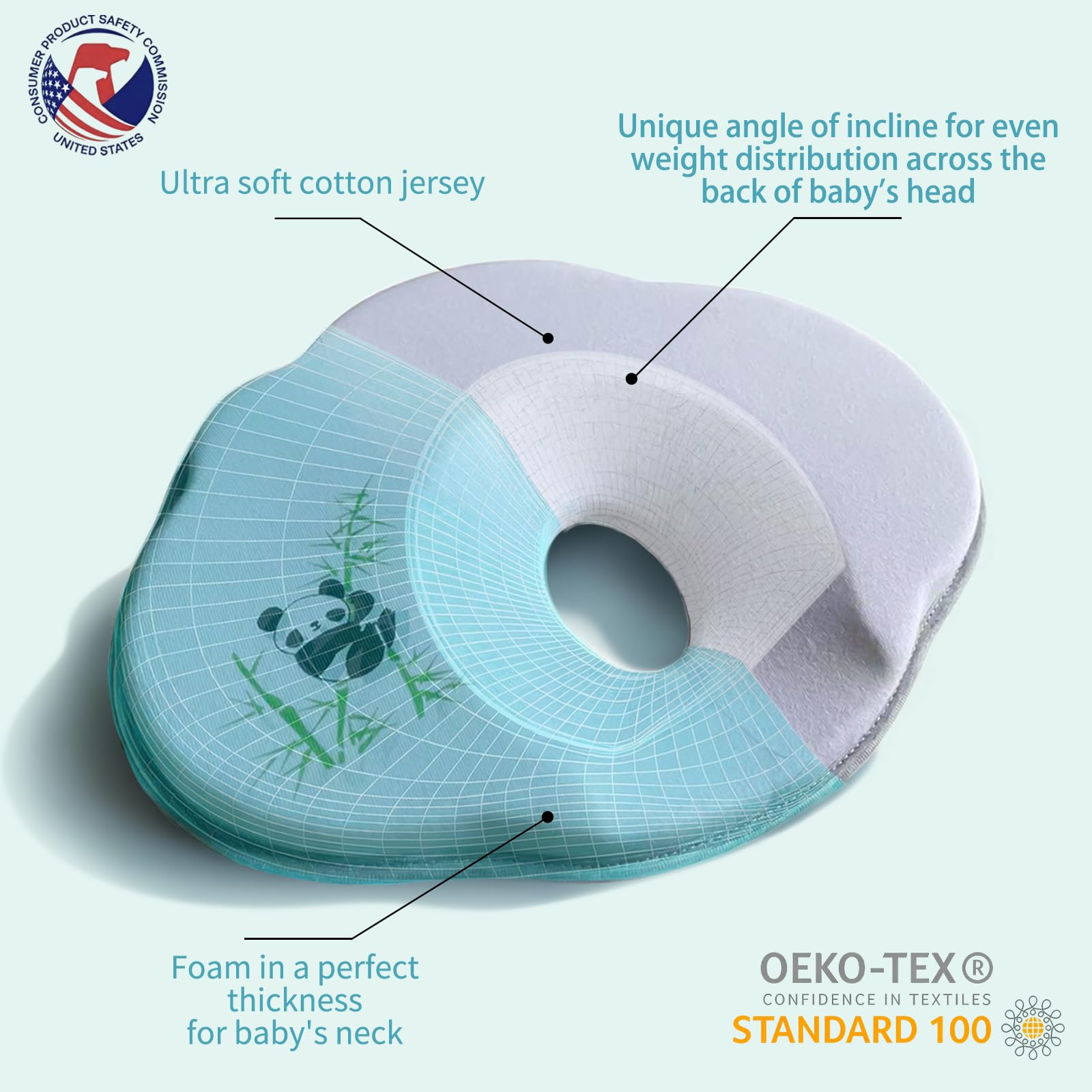 Bed Cushion,Skin-Friendly & Breathable, Soft & Cosy, Easy Clean & Machine Washerable Must Have Essential - 2