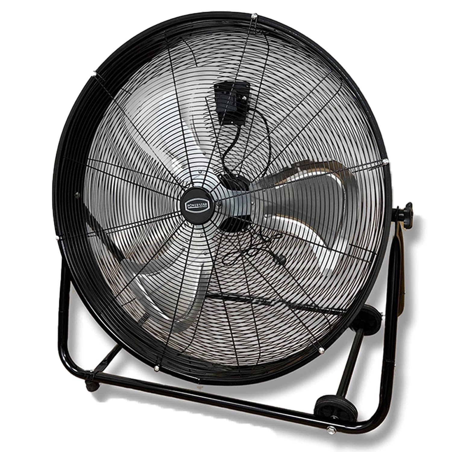 PowerStar 75CM-30 Industrial Drum Fan Powerful Commercial Barrel High Velocity Cooling metal Floor Fan Ideal for Office Gym warehouse shop garage