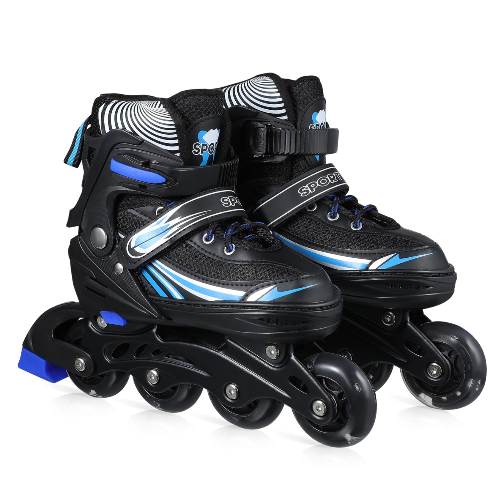 WHAMVOX Comfort Fit Inline Skates for Women Men Adult Hockey Skates Adjustable Size Material