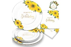 Sunflower Plates: Celebrate Your Special Day with Radiant Charm