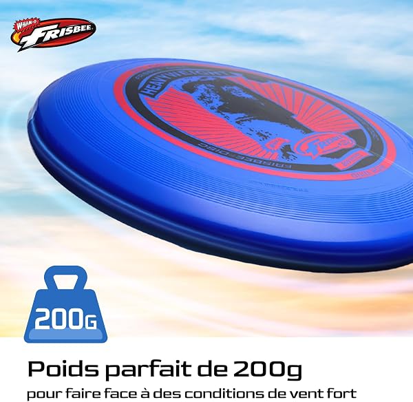 Wham-O Frisbee Heavyweight 200g, 27.94 Disque Longue Distance et Durable pour Les activités de Plein air, vol Stable pour Le Plaisir en Famille - 3