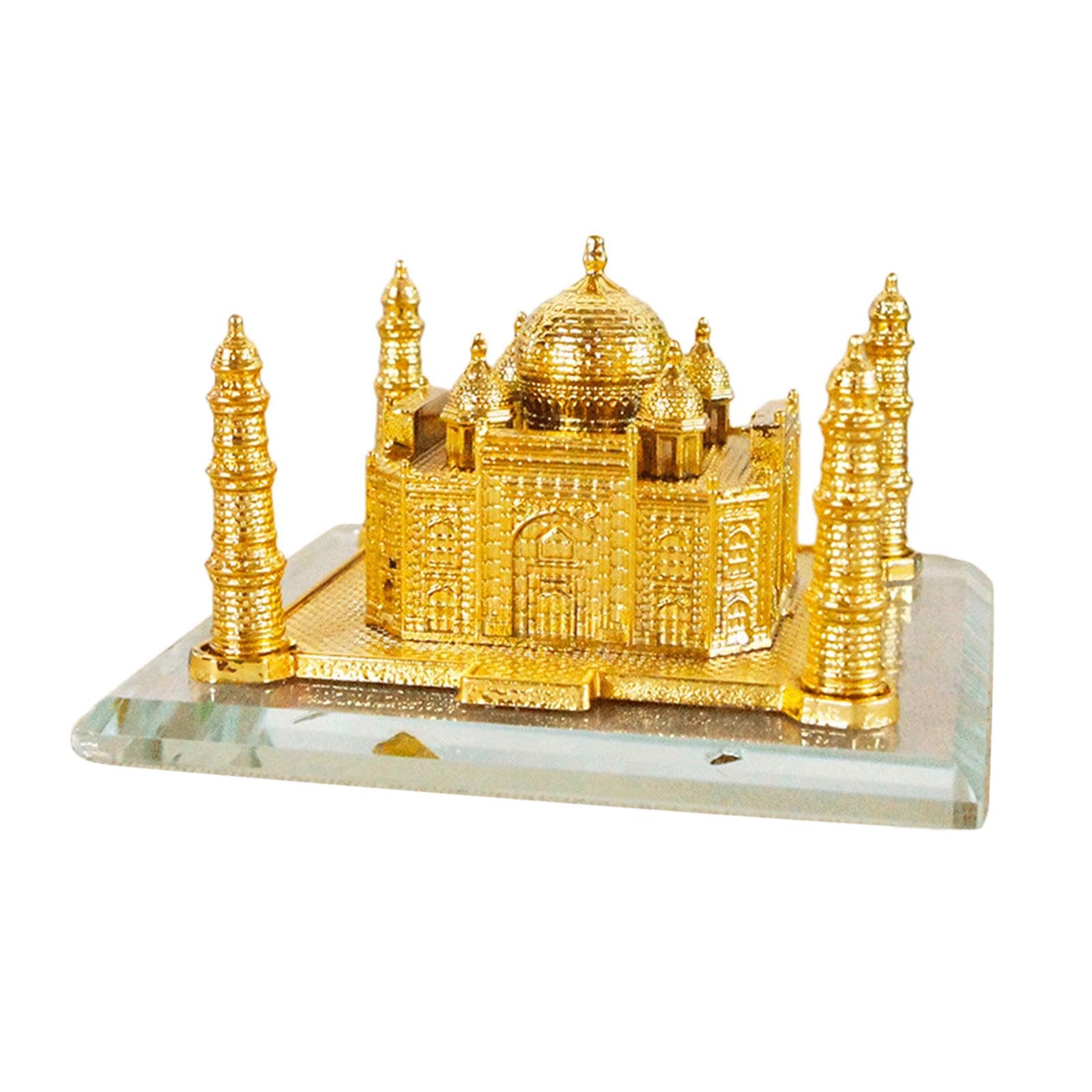 Amazon.com: Bothyi Alloy Taj Mahal Miniature Building Model Golden