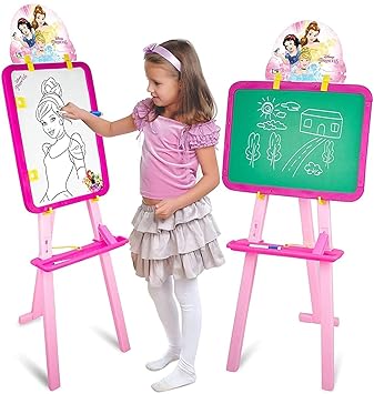 SELLMONK 5 In1 Writing Board with Stand White Board Black Board for Boys Girls Board for Home Kids School Magnetic Writing Activity Board for Kids (Easel for Kids)