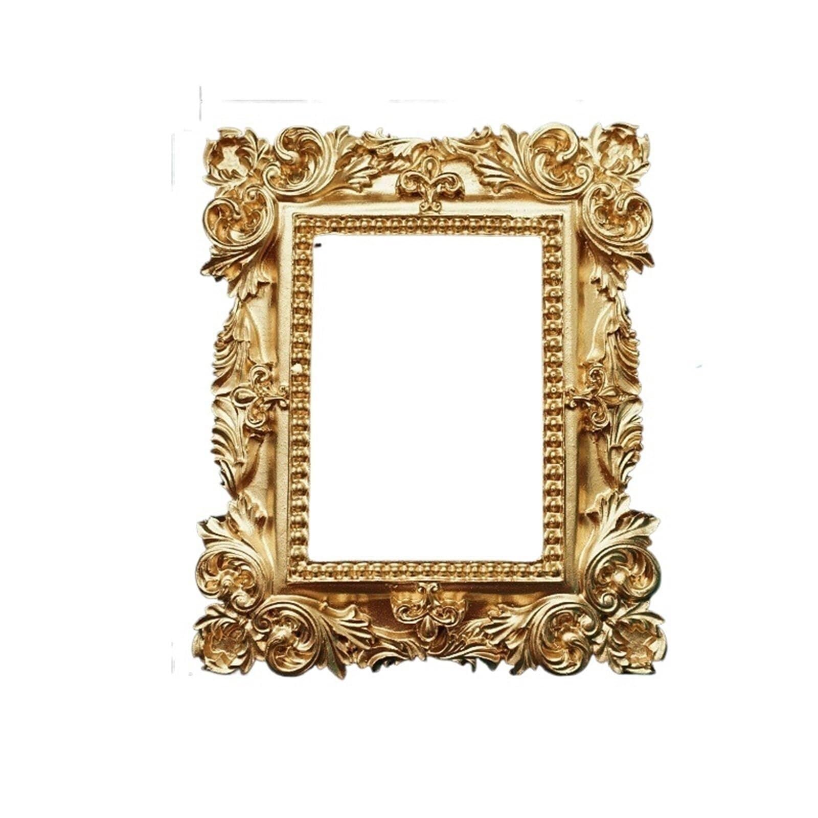 Photo Frames Golden Retro Photo Frame Decoration Home Photography Background Shooting Props(Type 3)
