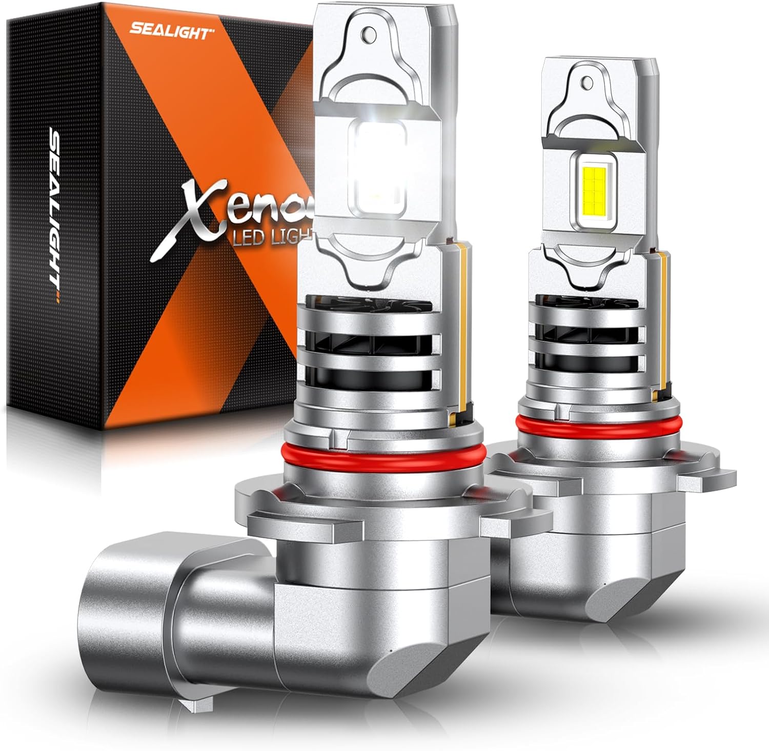 SEALIGHT H10 LED Fog Light Bulbs, 18000LM 9140 9145 Fog Lamp, 6500K Cool White Light with Cooling Fan, Pack of 2
