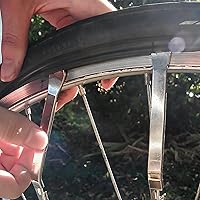 Vista 8 de Llave de radios para bicicleta, herramienta de bicicleta para ajuste de llantas, kit de mantenimiento ideal con palanca de neumáticos, reparación