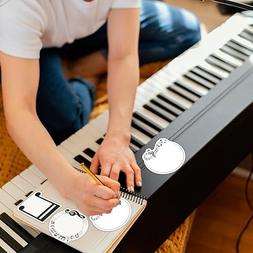 Miniatura 7 de Paquete de 30 notas adhesivas de música, 600 hojas de notas musicales para música, regalos de agradecimiento para profesores, recuerdos de fiesta,