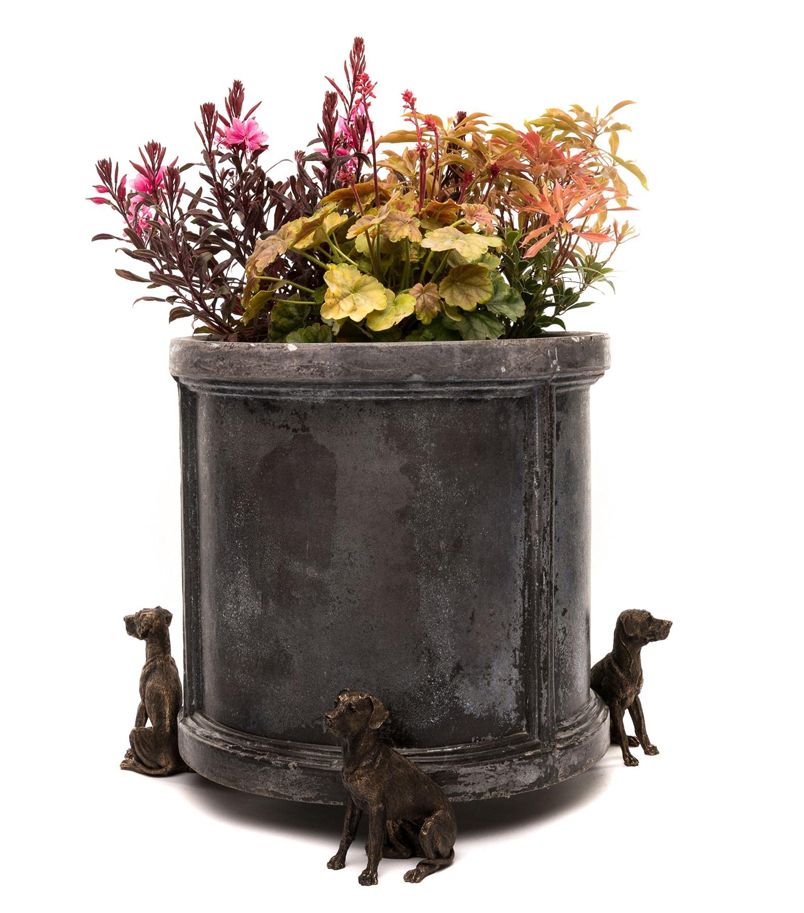 Potty Feet Bronze Decorative Great Dane Themed Plant Pot Feet - Color - Set Of 3