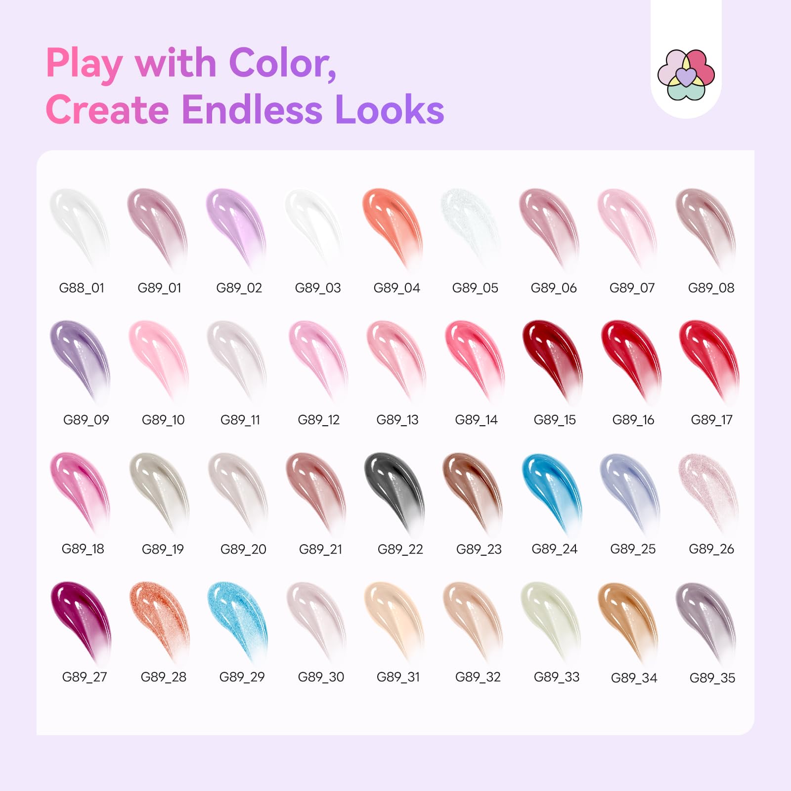 SAVILAND Polygel per Unghie Kit Completo: 36 Colori Gel Ricostruzione Unghie Set con Strumenti per Manicure Kit Base Coat Top Coat, Lampada U V, Slip Solution Unghie, Estensione Unghie Kit