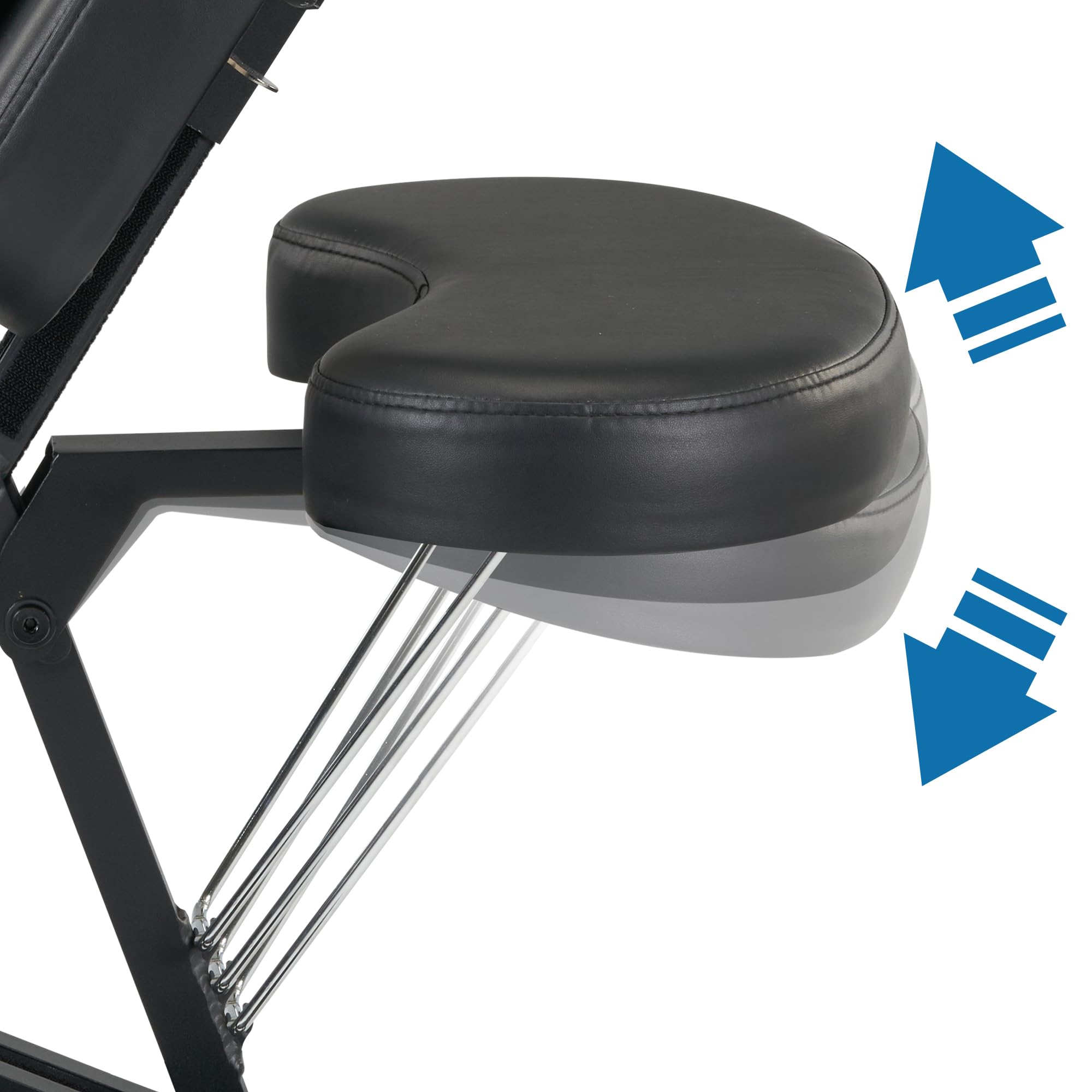 Master Massage Apollo Mobil Klappbar Massagestuhl mit Tragetasche-Schwarz
