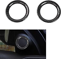 Vista 9 de CheroCar Cubierta de altavoz de puerta delantera para Jeep Grand Cherokee 2011-2020, cromada, juego de 2 unidades.. Cromado