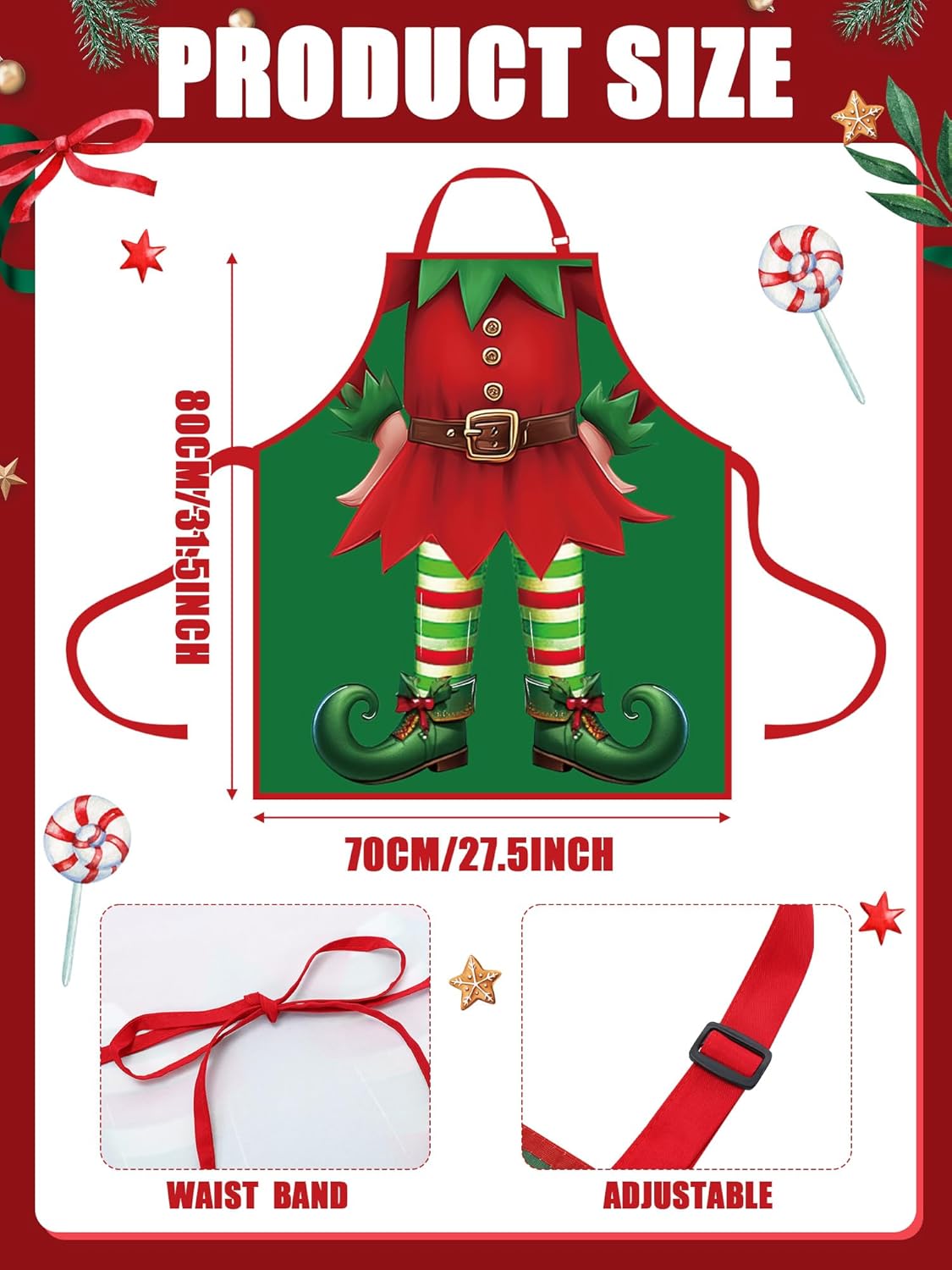 Geyoga 12 Pcs Waterproof Seasonal Aprons Holiday Kitchen Aprons Adjustable Cooking Aprons for Valentines St Patrick's Easter