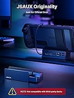 Vista 2 de JSAUX Soporte para plataforma de vapor oficial/ROG Ally con funda, aleación de aluminio esmerilado, soporte antideslizante