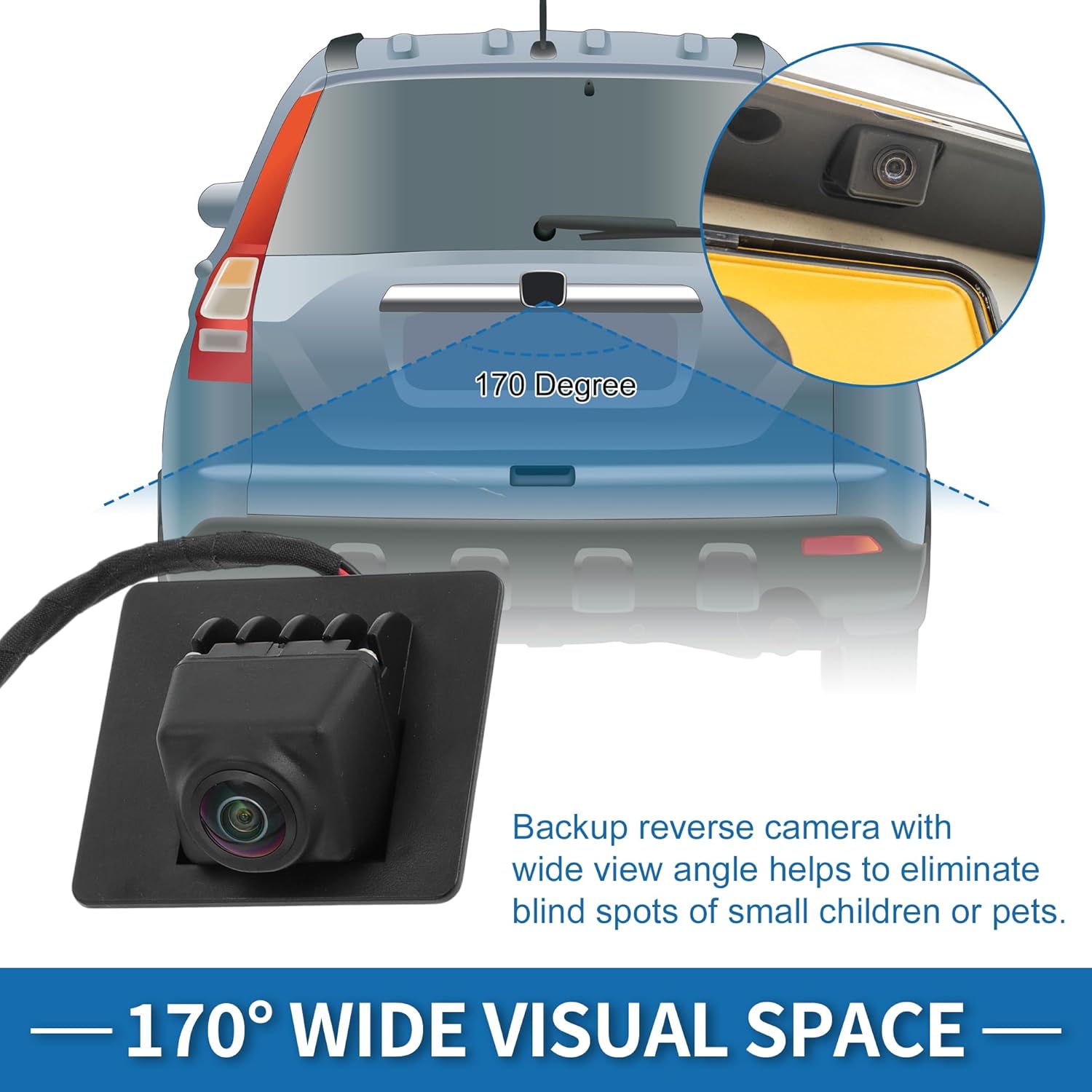 Rear View Camera for Chevrolet Malibu 2016-2022 Park Assist Camera Backup Reverse Camera Replace No.23334180