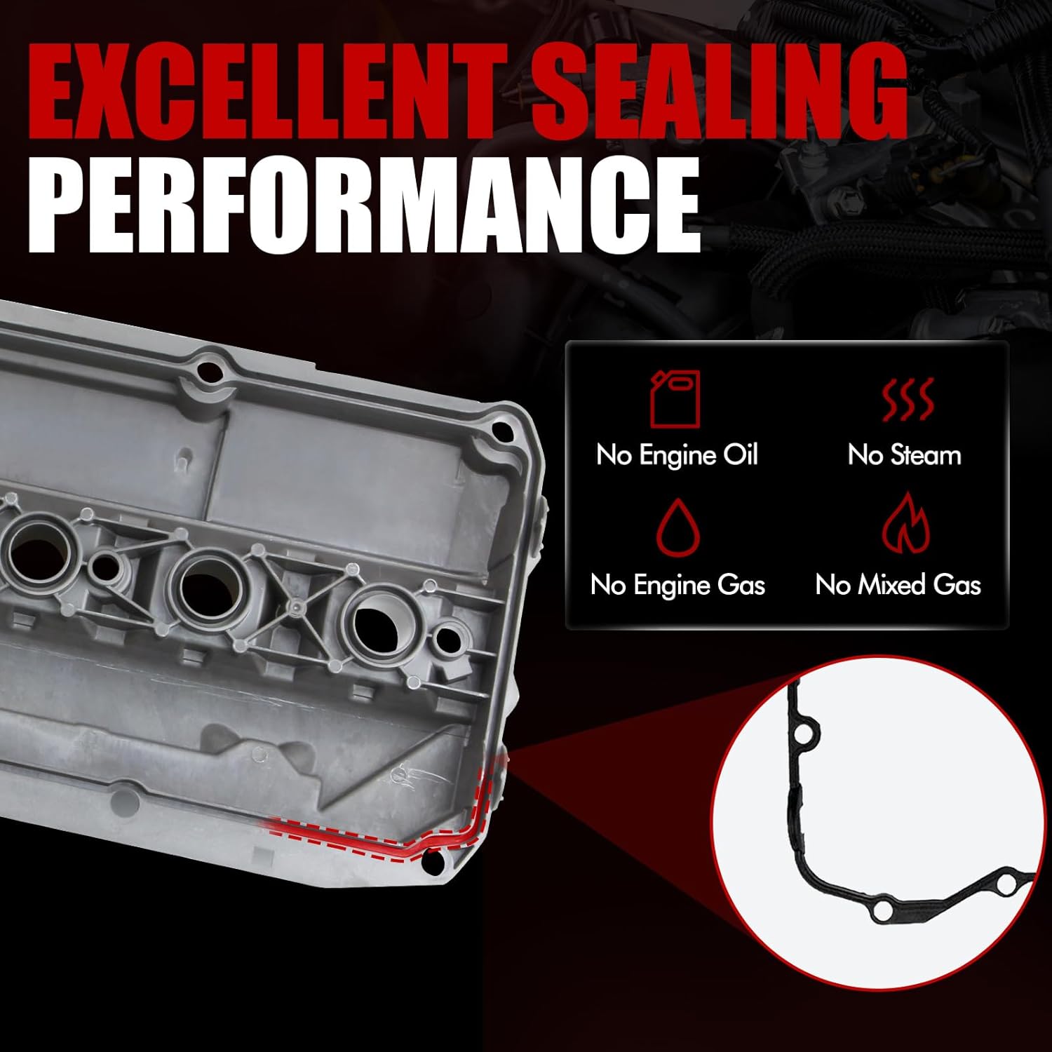 MITZONE Upgrade Aluminum Valve Cover Kit Compatible with 1998-08/2002 BMW Z3 323i 325i 328i 330i 525i 528i 530i X5 2.5L 2.8L 3.0L Part 11121432928
